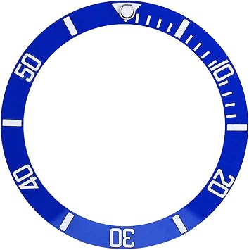 Tyenaza Bezel Insert, Watch Bezel Insert Protective Ring Replacement Aluminum Watch Wristwatch Loop Bezel Insert Ring Replacement Part Blue