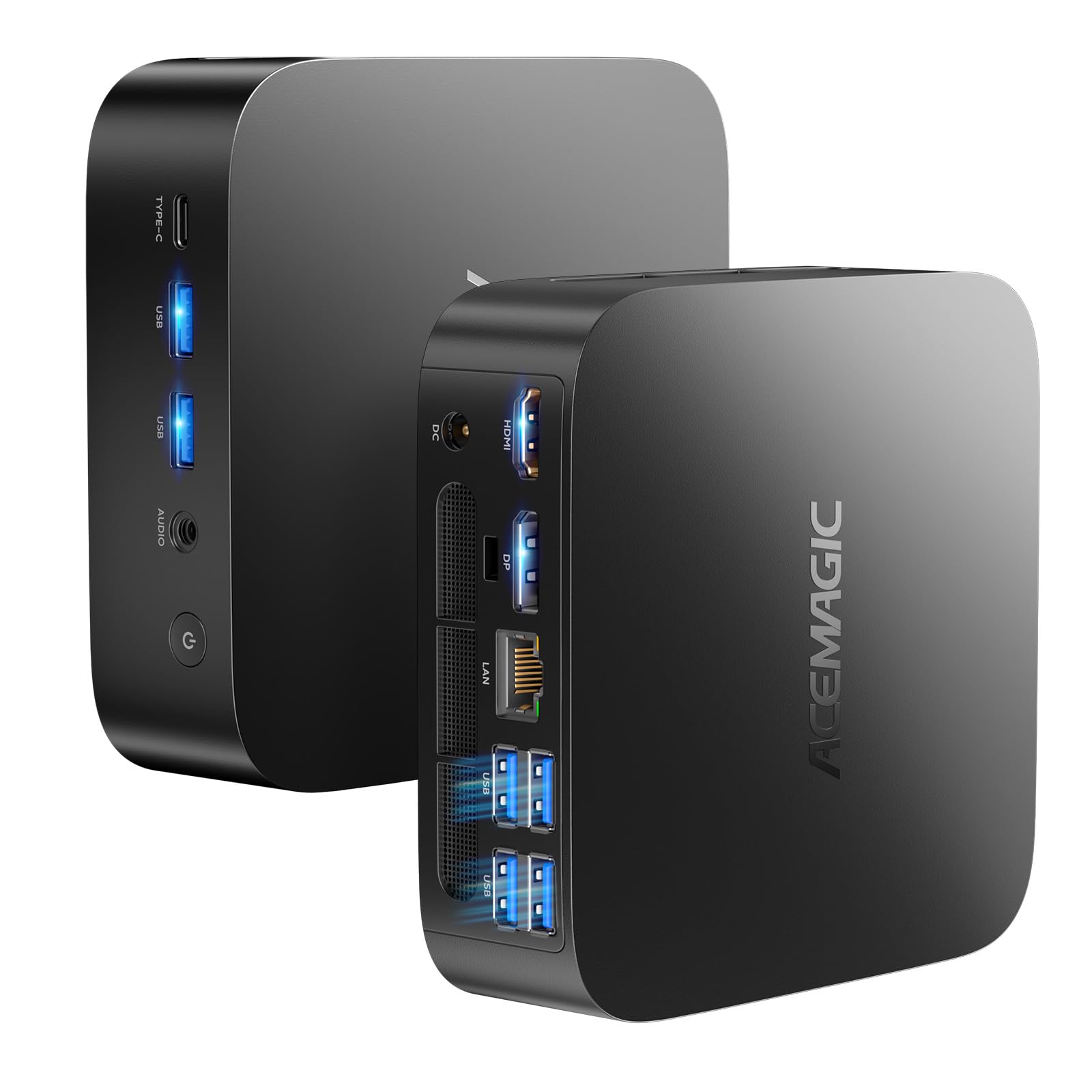 ACEMAGIC K1 ミニPC Ryzen 5 7530U【7430Hより倍速い】最大4.5GHz minipc 16GB+512GB 4TB拡大可能 フル機能type-c 4K 3画面出力 静音 高速熱放 Win11 proミニパソコン WiFi6 BT5.2 小型pc USB3.2×6 ビジネス・在宅オフィス向け