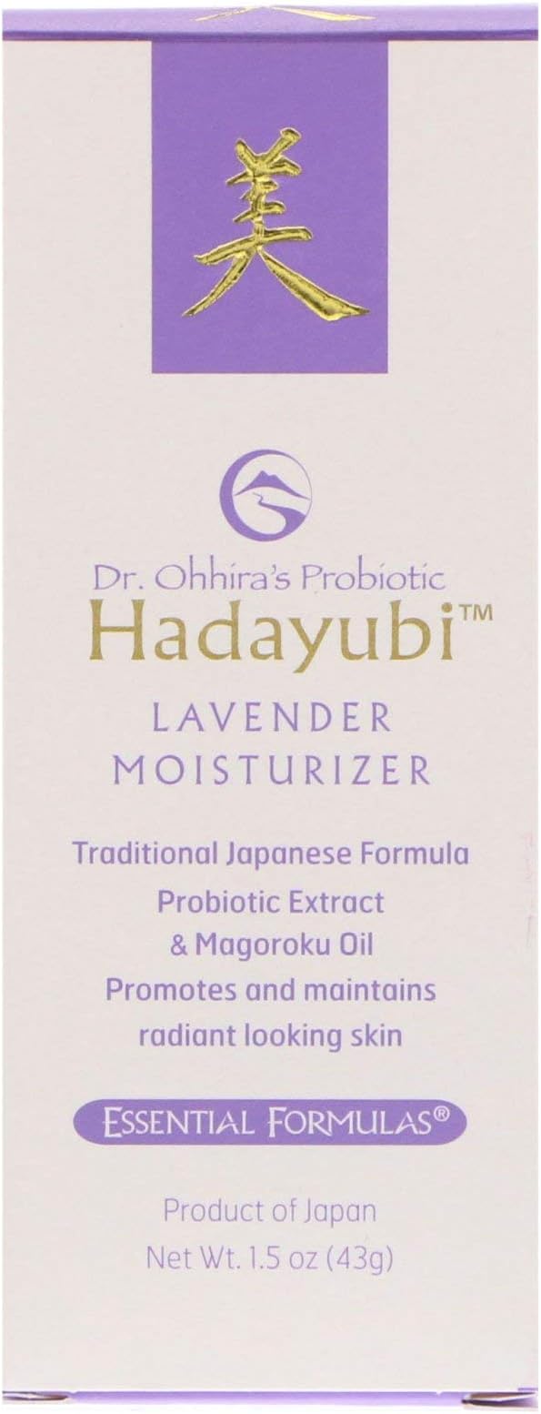 Dr. Ohhira's Probiotic Hadayubi Lavender Moisturizer Essential Formulas 1.5 oz (