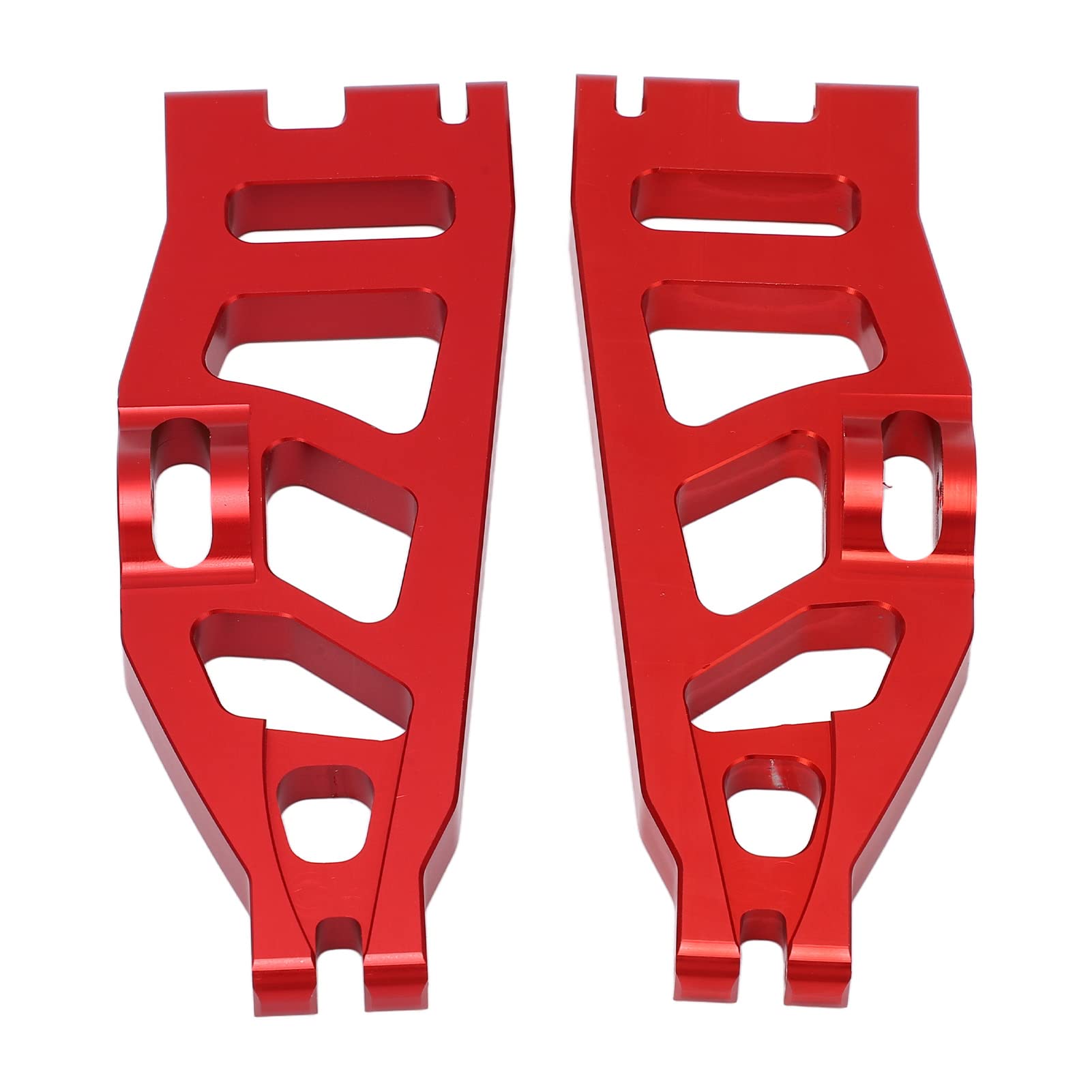Brazo oscilante trasero de coche RC, aleación de aluminio, peso ligero, para, trituradora, coche RC 1/6 (Roja)