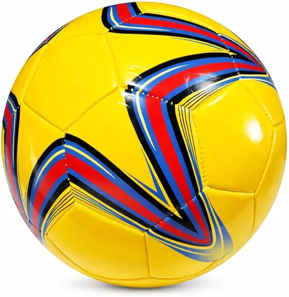 Bola de Futebol Infantil para Campo e Society Oficial Tamanho Nº5 Circunferência Grande em PVC Resistente Alta Durabilidade e Reforço Interno Durável (Cor Sortida)