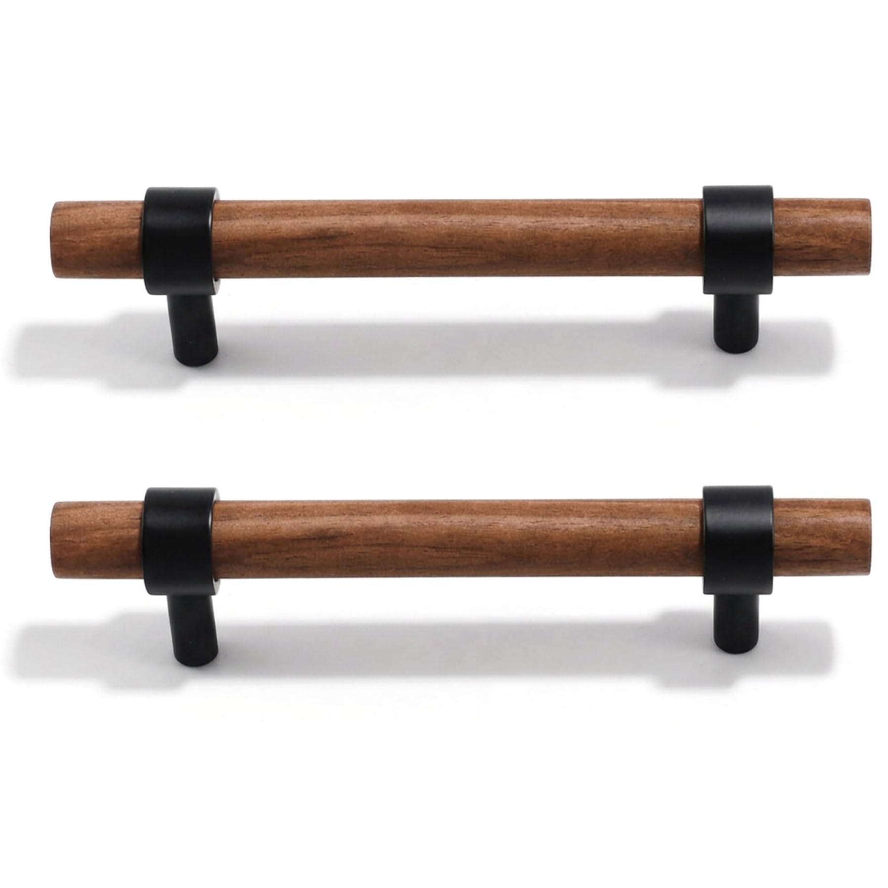 Poignées de tiroir en bois noir mat pour sublimer votre buffet et meubles de cuisine