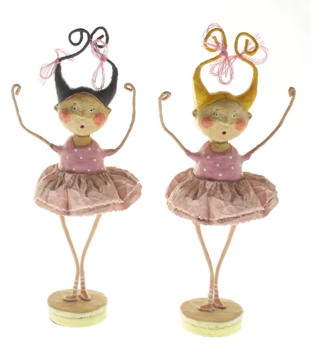 Lori Mitchell Bella Ballerina's Set of 2 Figurine's 7" from The Nutcracker Suite