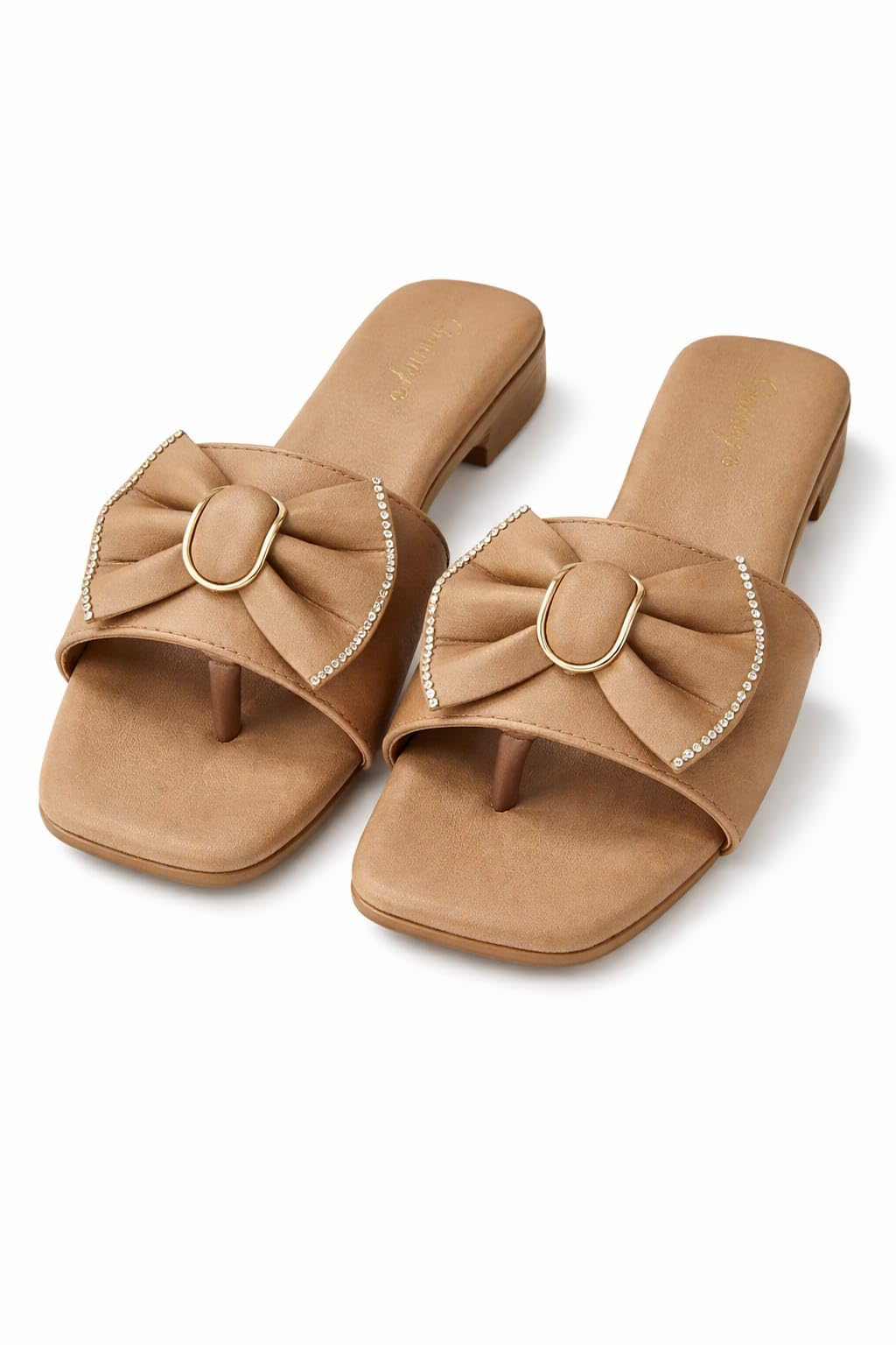 Crafted with a Soft Finish and Lightweight Sole, These Flats Feature a Classic Round-Toe Design that Pairs Perfectly with Casual, Office, and Festive Outfits. Brown-image-27