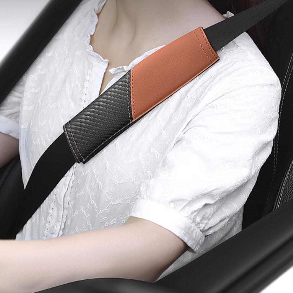 Auto Gurtpolster Für Mercedes A-Klasse & Mehr - 2-tlg Set Aus PU-Leder