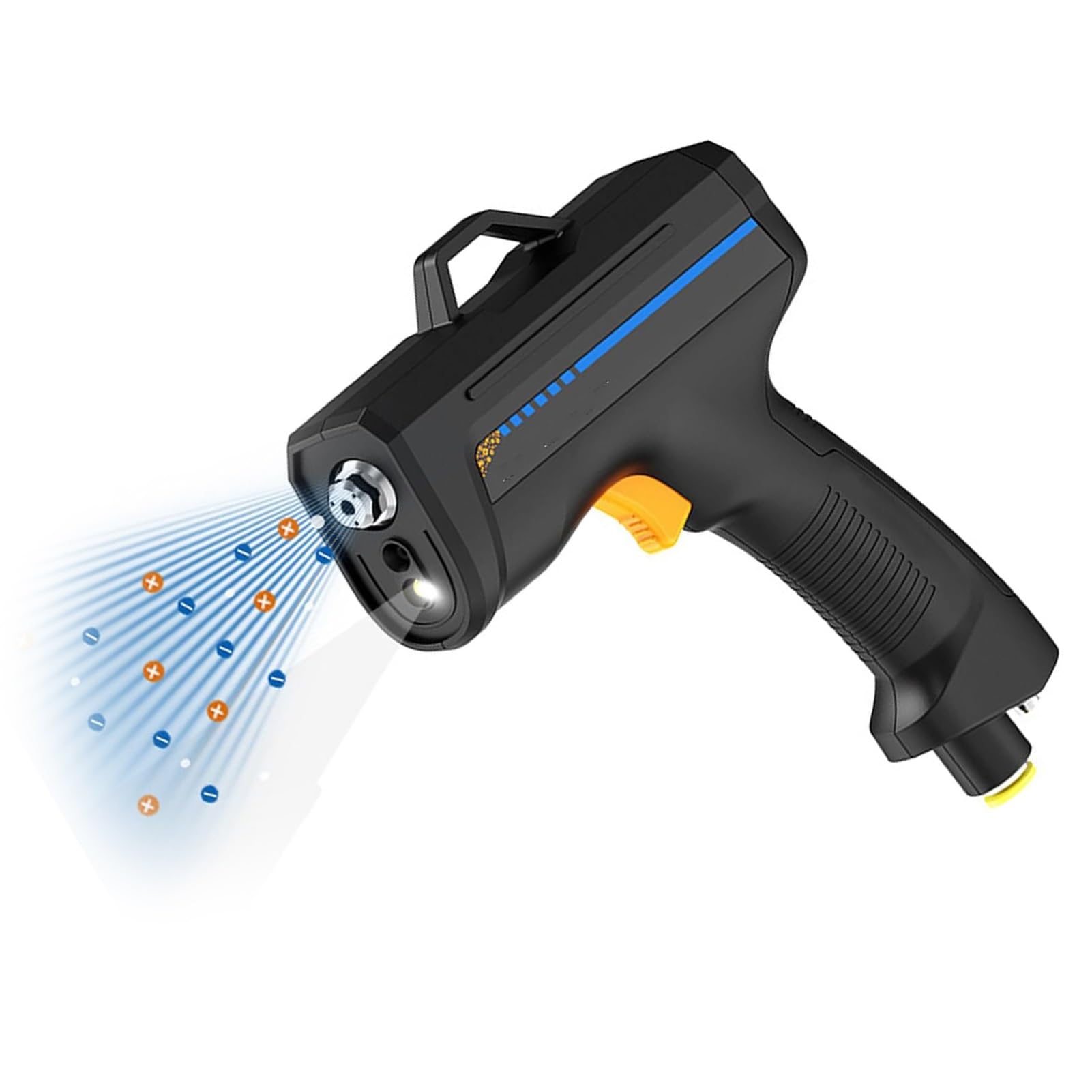 Pistola Aire Ionizante/Eliminador Estática,Pistola Antiestática/Soplado Impulsos/Pintura Coche/Láser Infrarrojo/LED/Baja Tensión/Aguja Tungsteno/Uso-Profesional(B)