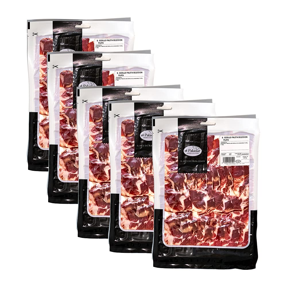 Pack loncheado codillo paleta Serie Plata 5 sobres de 150g sabor intenso y aroma característico