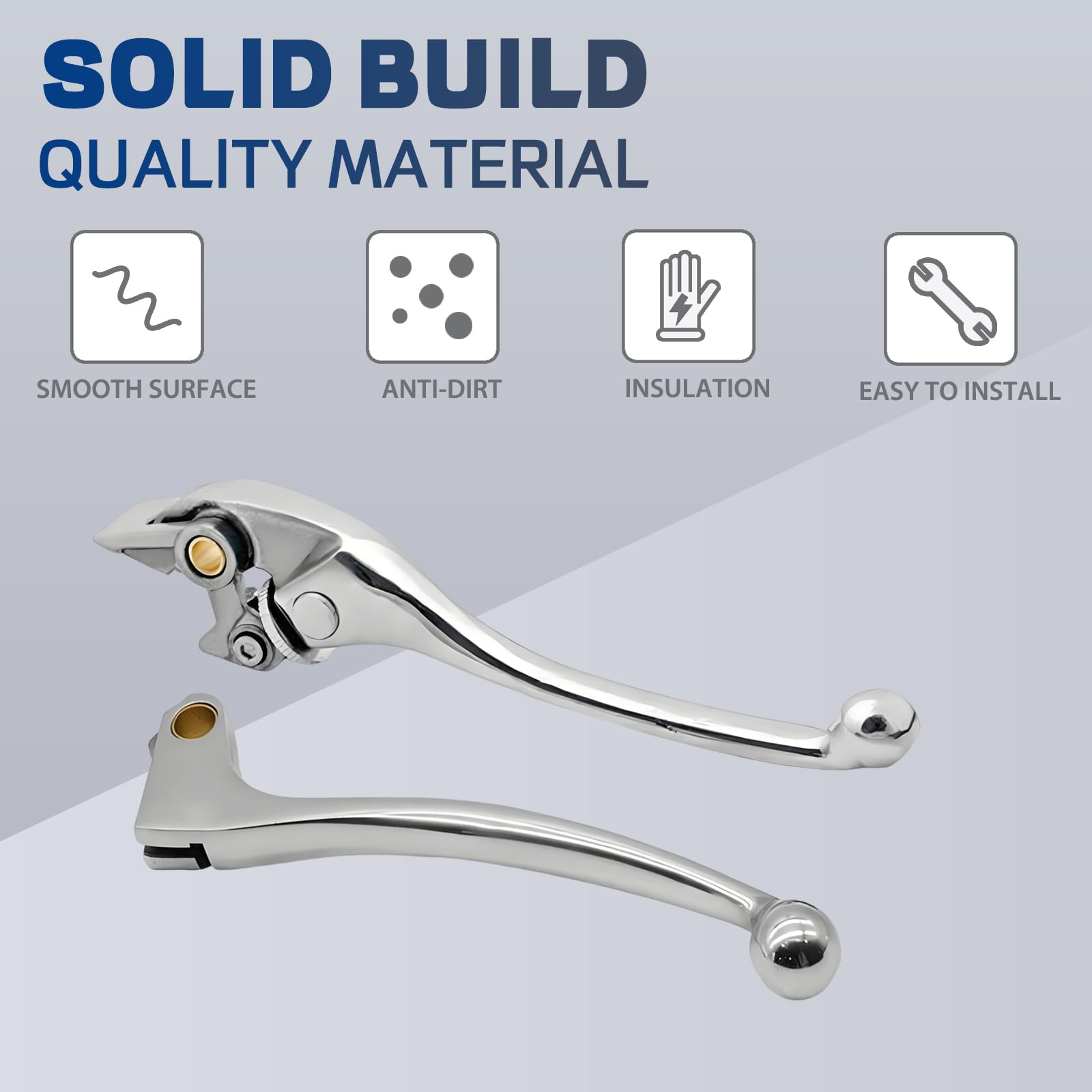 SYUU S Leve di frizione freno in lega di alluminio premium Compatibili con Honda CBR 600 F1/F2/F3/F4/F4i 87-07 CBR 900 RR 93-99 CB 900 919 Hornet 02-06 CB 600 Hornet 98-06 per Motociclette Polished
