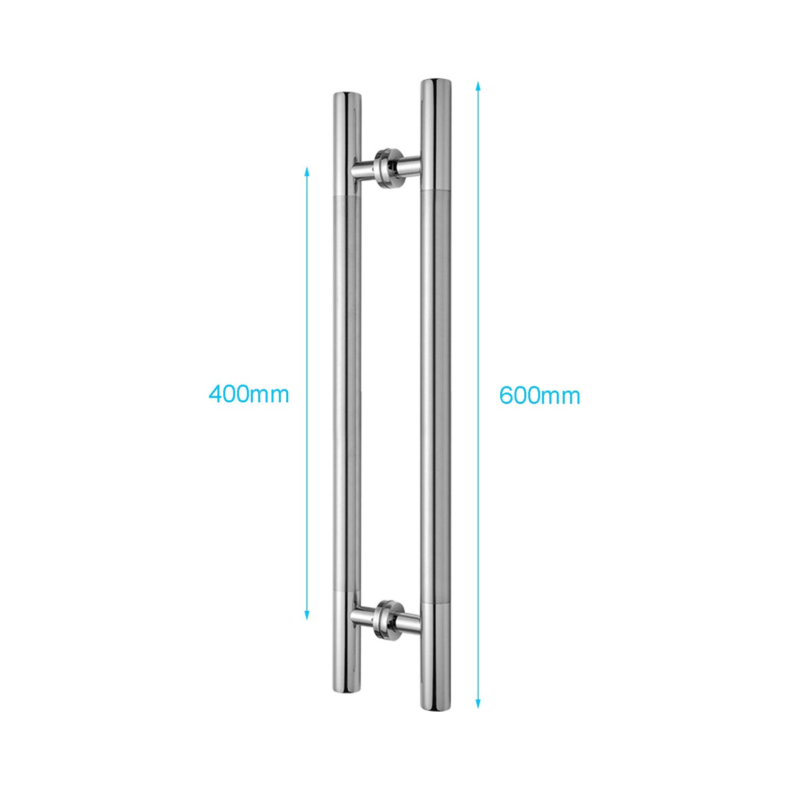 Manija de puerta de granero de acero inoxidable con agarre de madera, herrajes duraderos para el hogar, tienda, garaje y oficina