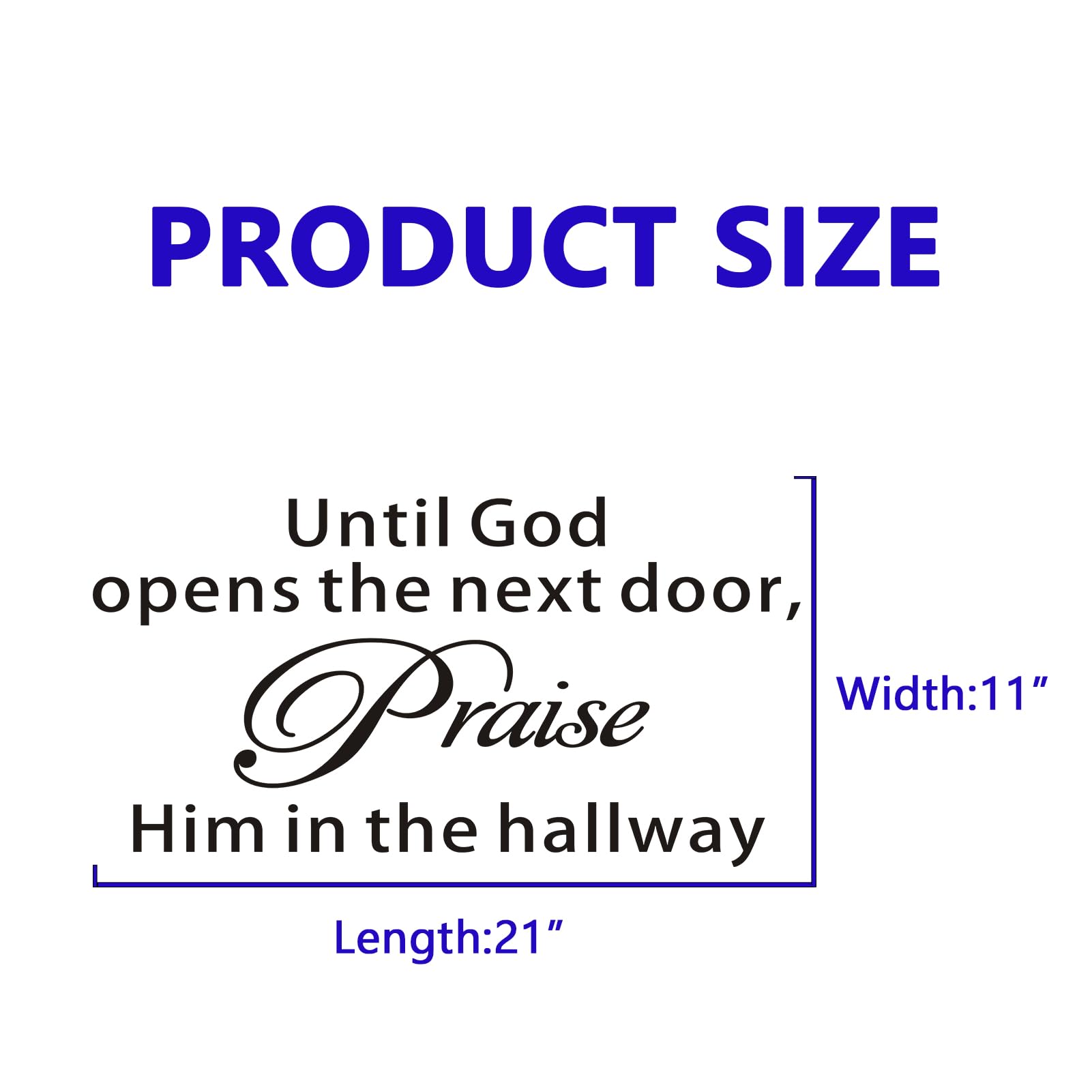 Bible Verse Wall Stickers for Bedroom: Christian Quotes Inspirational Vinyl Art Wall Decals for Living Room Kitchen - Image 3