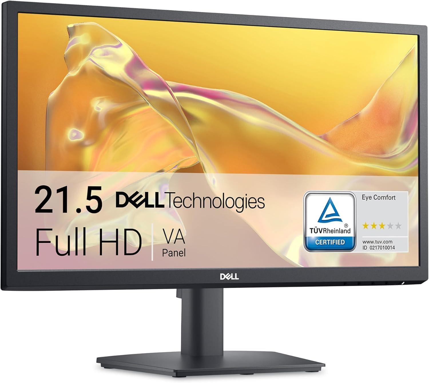 Dell SE2225H 21.5 Inch Full HD (1920x1080) Monitor, 75Hz, VA, 5ms, VESA (100x100mm), HDMI, VGA, 1 Year Warranty, Black (Renewed)