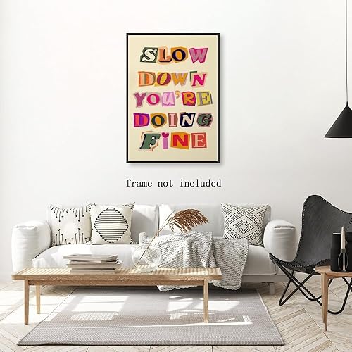 Miniatura 4 de Daily Reminder - Póster de lienzo positivo para pared, diseño de afirmaciones rosas, póster estético maximalista de What The Best That Could Happen,