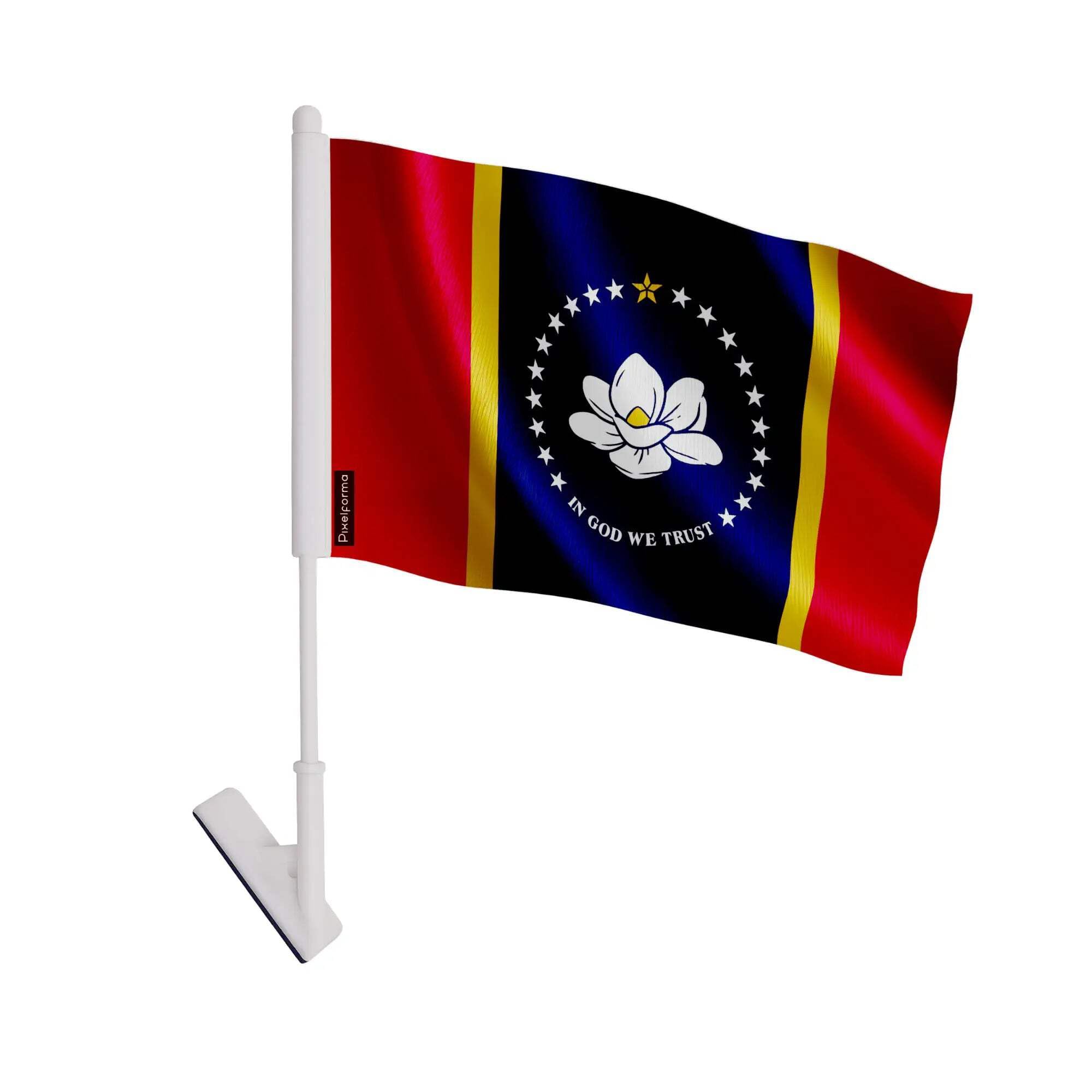 Drapeau adhésif Mississippi autocollant 10 pièces en polyester