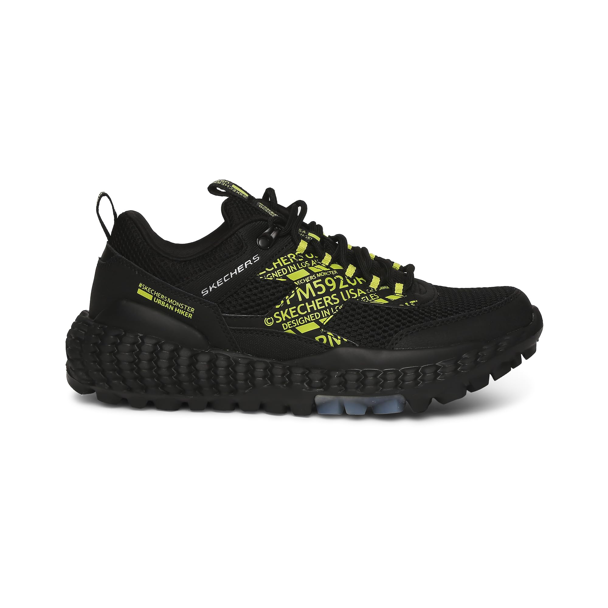 Skechers Mens Monster - Mashton Sports Lace Up Shoes Vegan Air-Cooled Memory Foam Cushioned Comfort Insole Black - 6 UK (232189) (B08659D58X) Amazon Price History, Amazon Price Tracker
