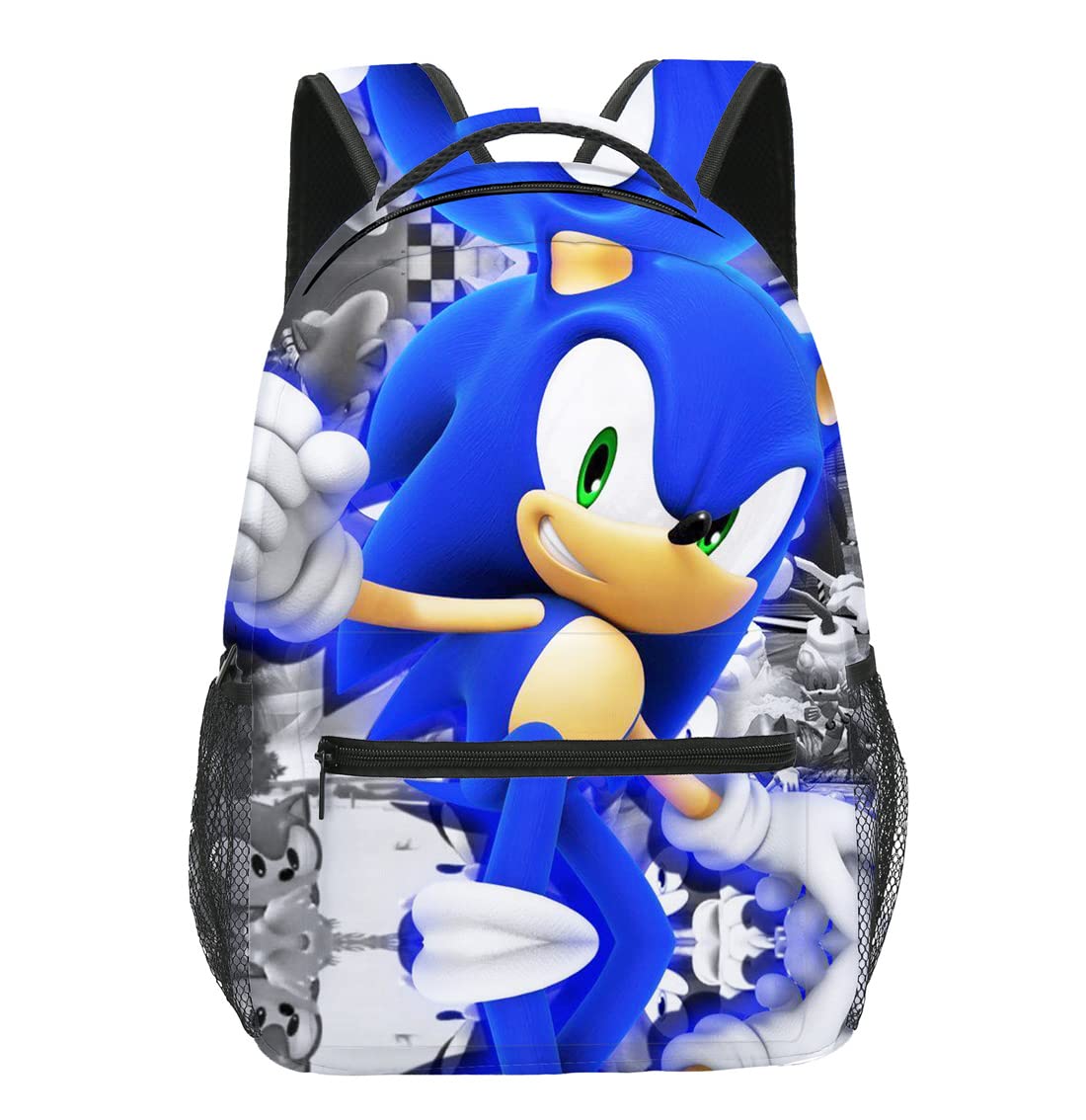 Chitoldeder Sonic Teen Casual Backpacks Mountaineering bag Studens Bookbags for Kids Fashion Daypack Rucksack Travel Laptop Bag