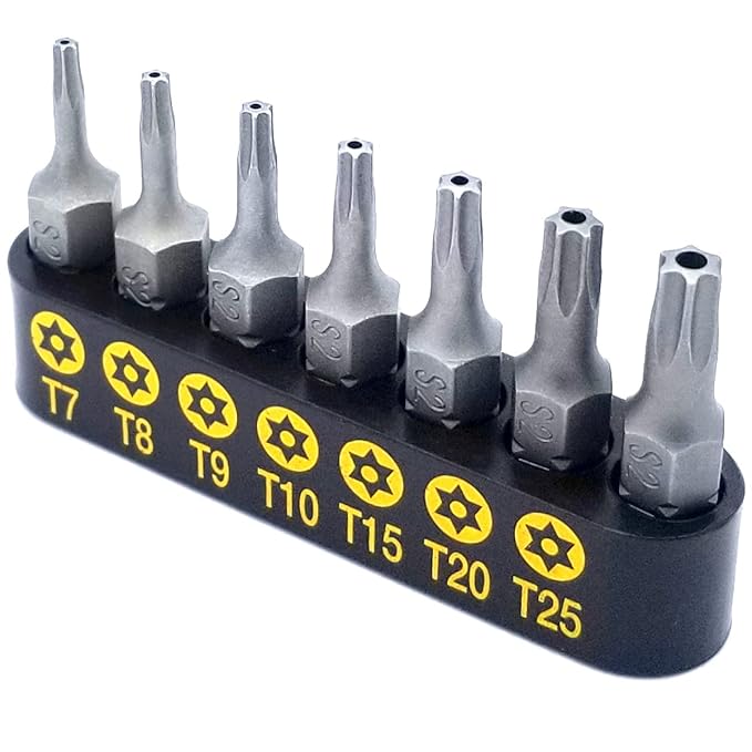 7 Piece Security Torx Bit Set (T7 T25) Amazon.in Industrial