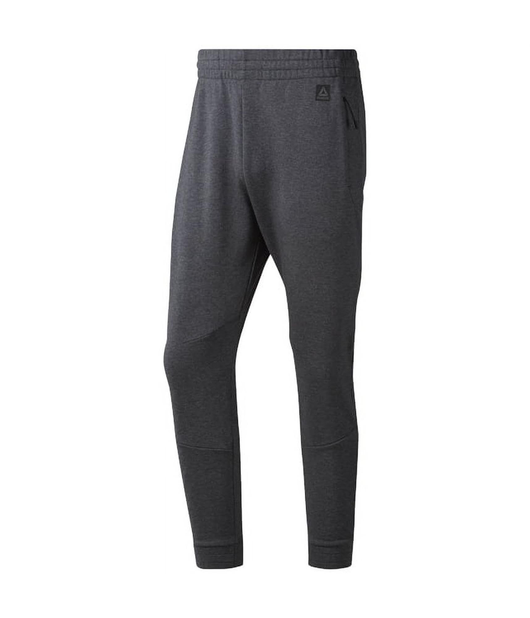 Reebok Men's Soft Jogger (Drawstring Missing) Pant Dark Grey Heather Gray Pockets Large