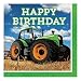 Creative Converting 318052 16-Count Paper Lunch Napkins, Happy Birthday, Tractor Time, 6.5 x 6.5-inch, Multicolor