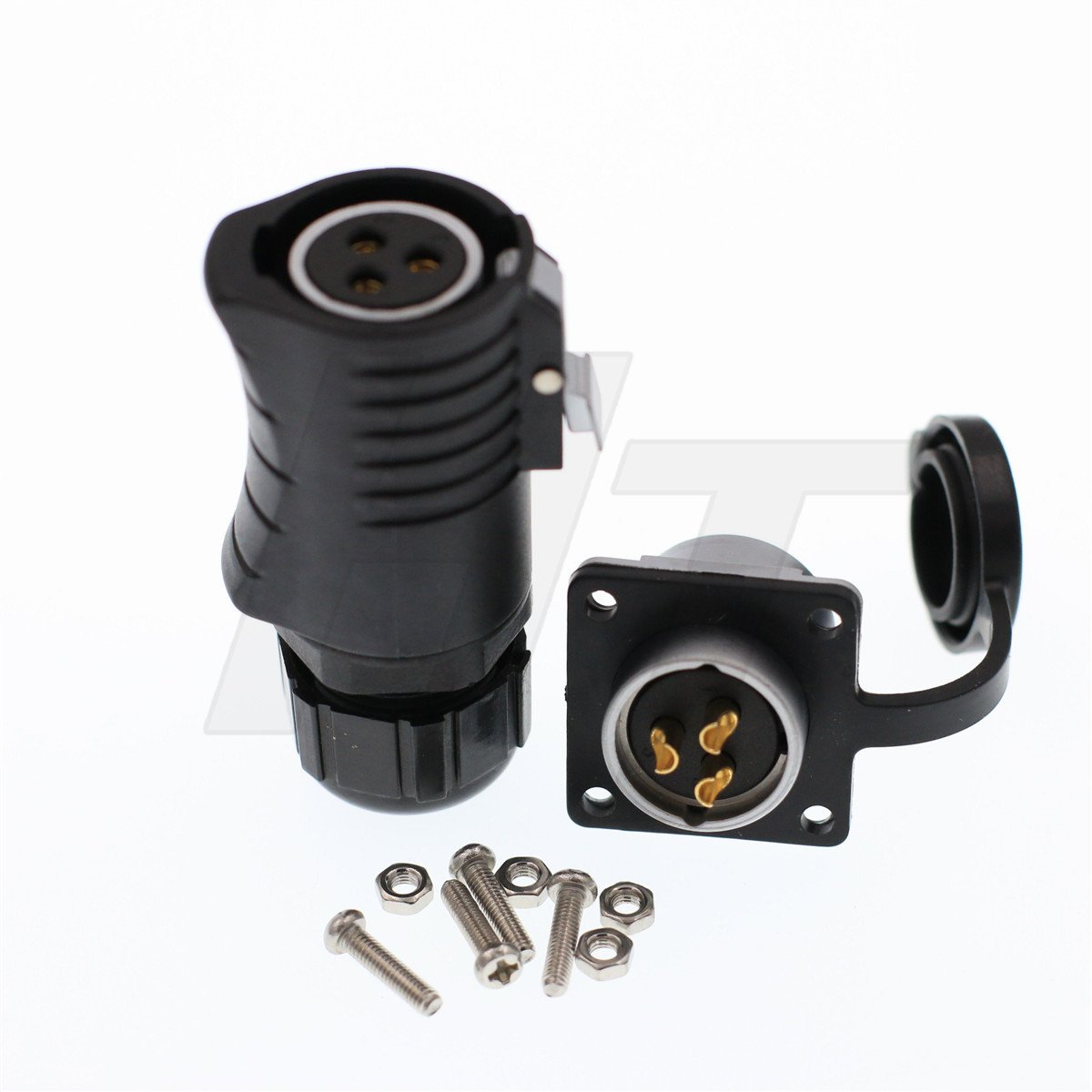 Buy HangTon LP20 3 Pin 30 Amp Power Connector Female Cable Plug Panel