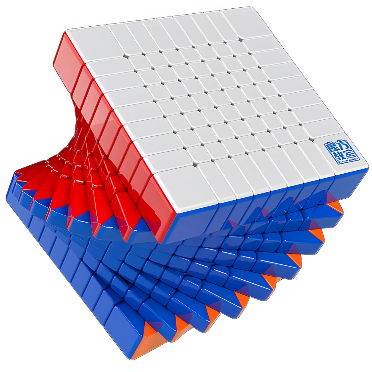 MoYu Meilong 9 x 9 M V3 Ball Core Magnetic, cubo magico, speed puzzle senza adesivo, Meilong 9 x 9 x 9 V3 M 208 magneti Magic cubo di classe MF9 V3 M giocattolo educativo cubo (edizione magnetica del