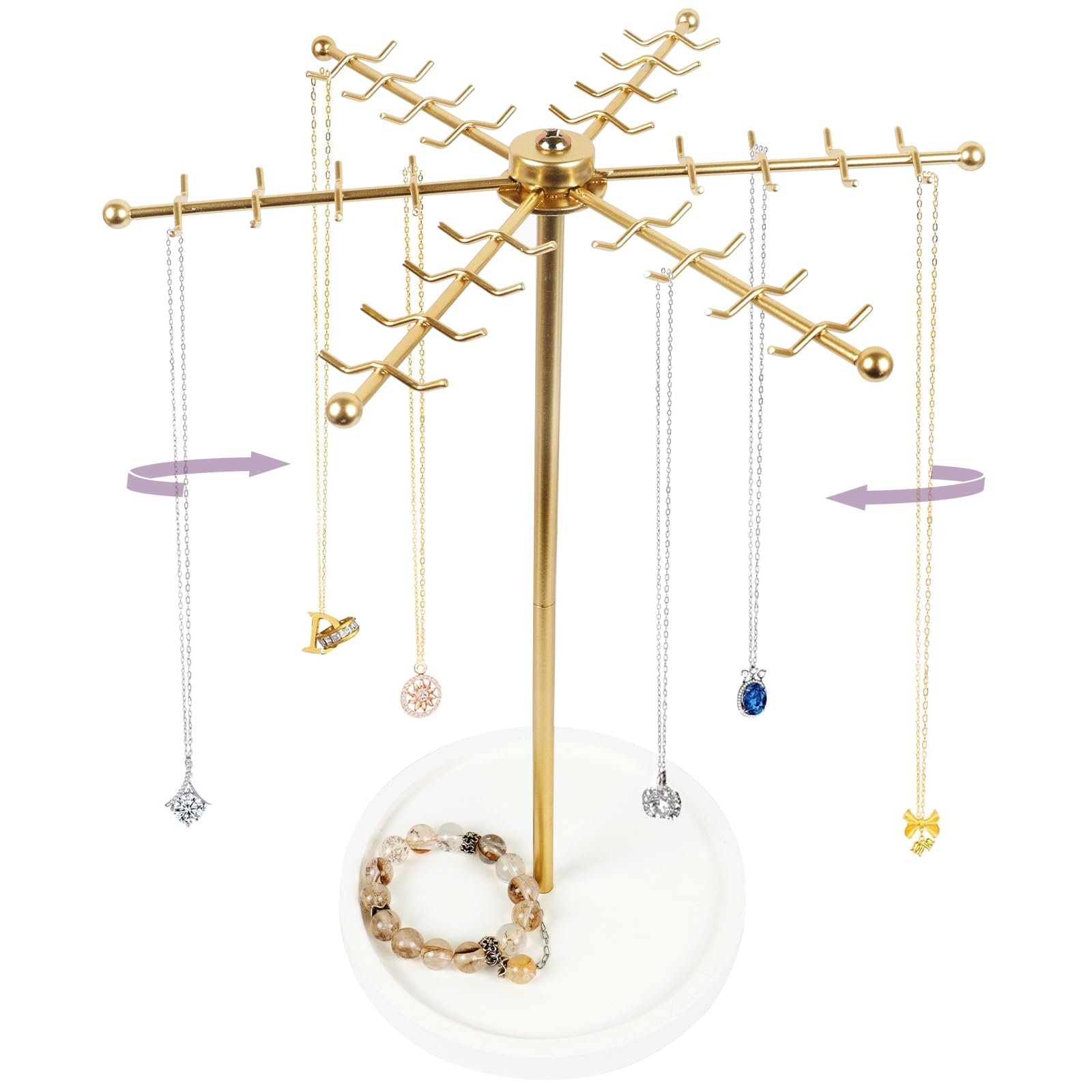 Organiseur de bijoux rotatif pour sublimer votre espace coiffeuse chaque matin