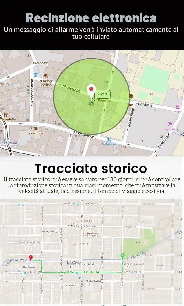 Winnes GPS Tracker Localizzatore per Auto/Veicoli/Camion/Moto - Inseguitore in Tempo Reale Impermeabile, Geo-fence, Allarme Shock - App/Web Gratuita, 10000 mAh, TK915
