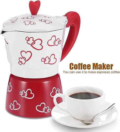 Miniatura 6 de Moka - Estufa de aluminio, cafetera de café italiano, cafetera de moca, cafetera cubana para capuchino, café con leche (L)