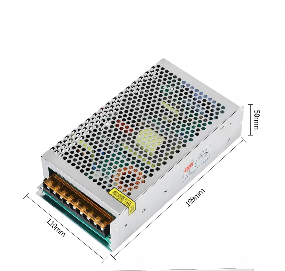Zasilacz impulsowy 5 V, 40 A, 200 W, transformator AC 230 V na DC 5 V, idealny do taśm LED/świateł, kontrolera drukarki 3D i systemu CCTV, ze stabilnym napięciem i zabezpieczeniem przed przeciążeniem