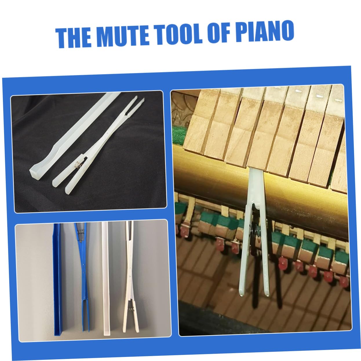 TOYANDONA 8sets Clip Mute Nylon Per Accordatura Pianoforte Strumento Per Tuning Accessori Per Pianisti Professionisti e Amatori