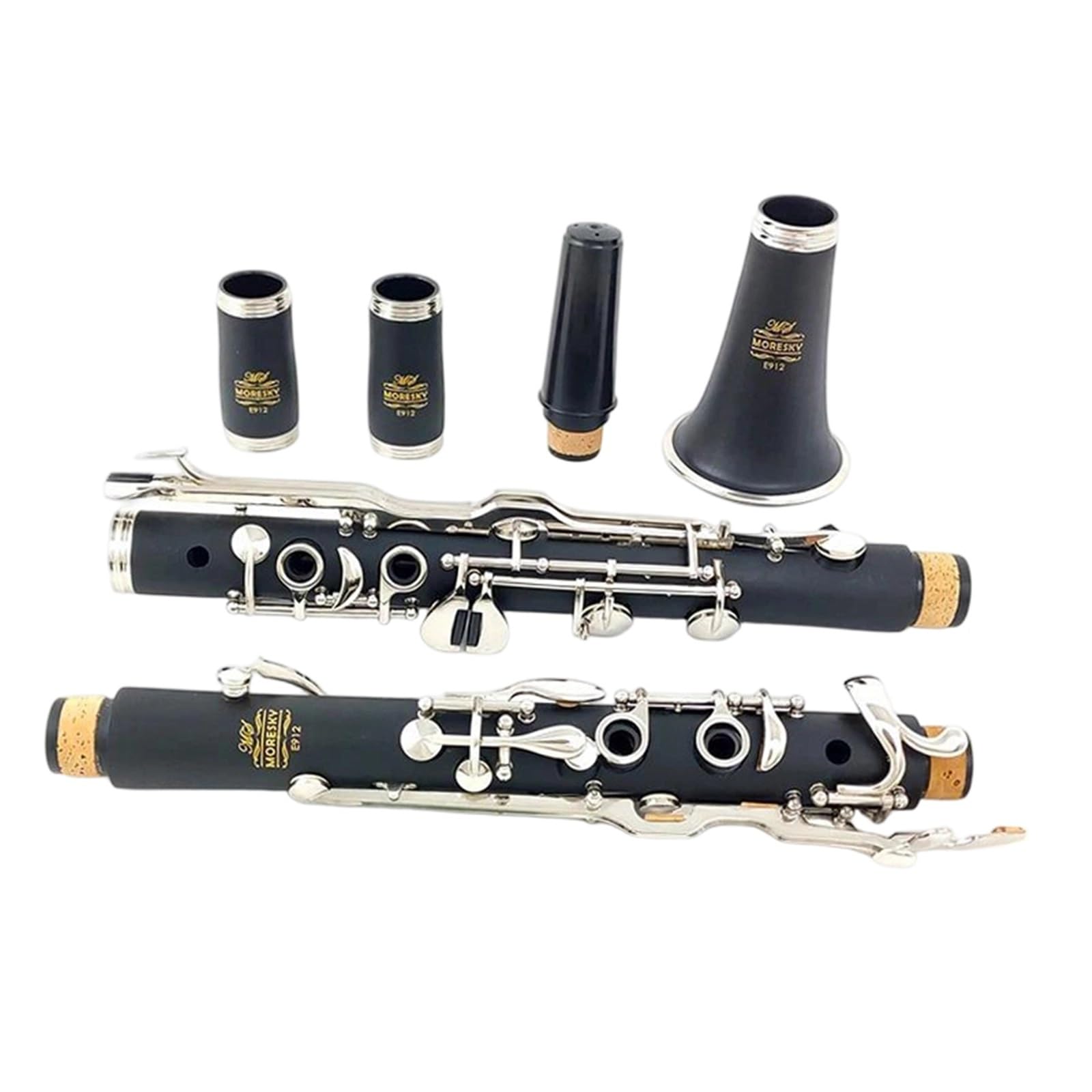 Clave De Clarinete Resina ABS G Clarinete | Modelo niquelado de 18 teclas