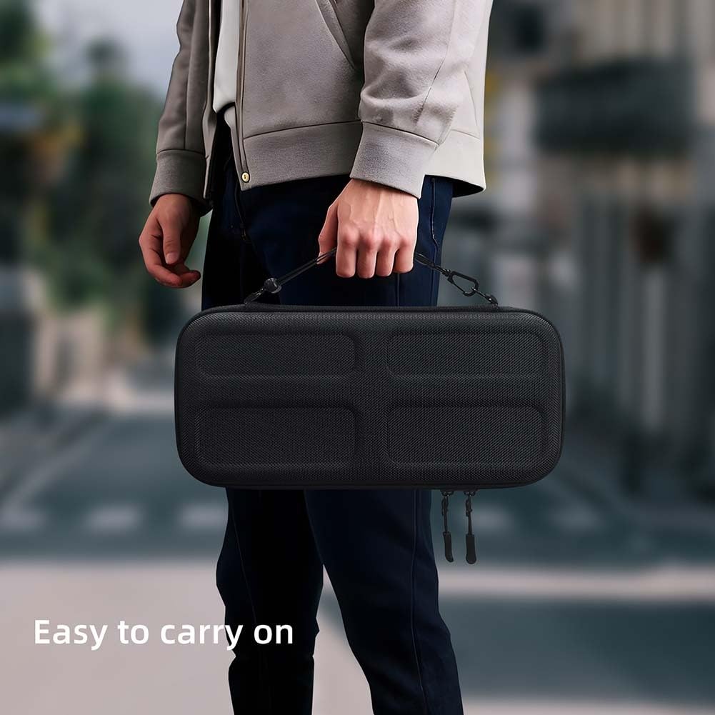Custodia portatile EVA per Nintendo Switch 2, custodia antiurto con tasca per carte, design compatto, 29 x 14,5 x 4,5 cm, nero
