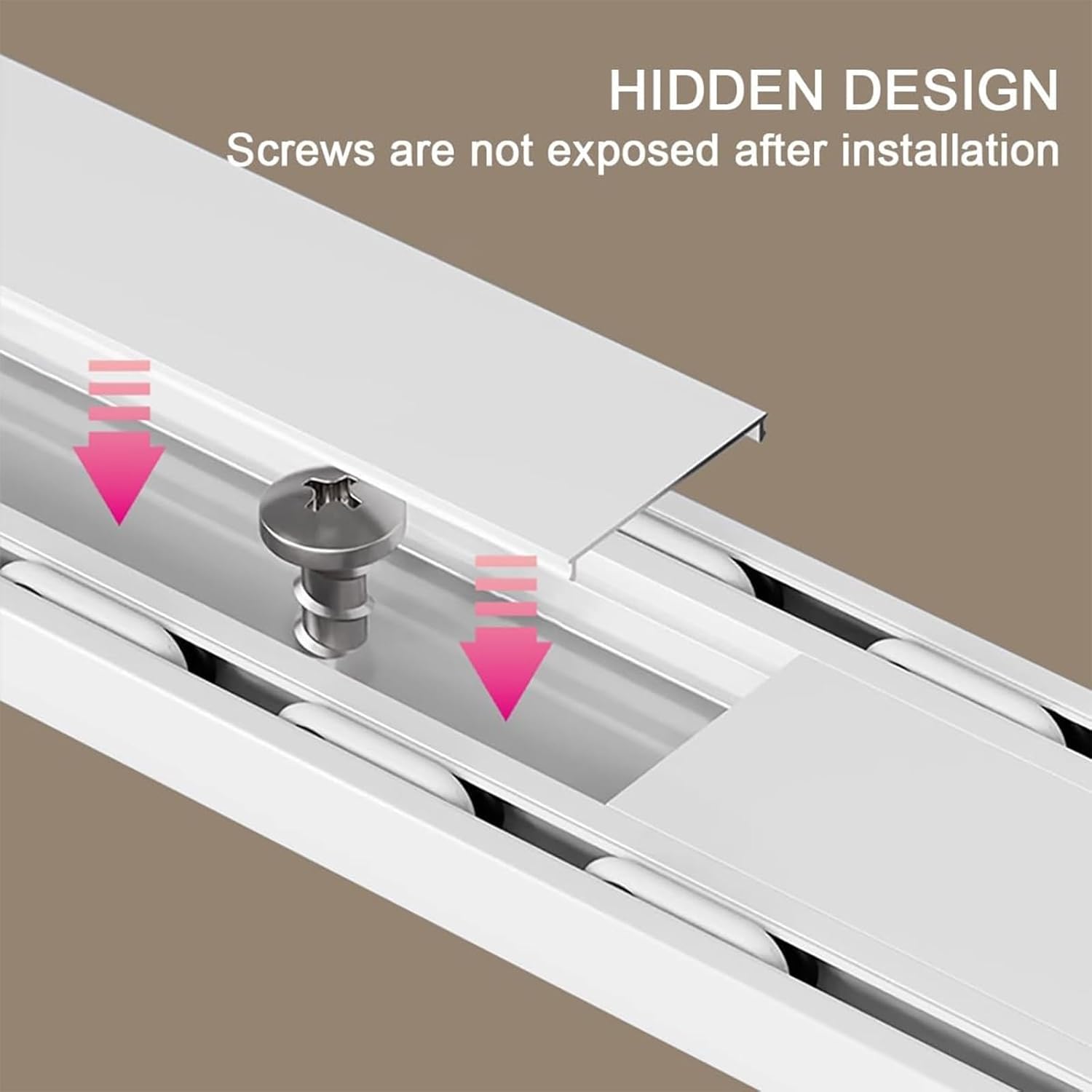 Heavy Duty Silent Aluminum Curtain Track System - 14.4ft Double Ceiling Rails for Drapes, Perfect for Living Room & Bedroom, Black, Durable & Smooth Operation