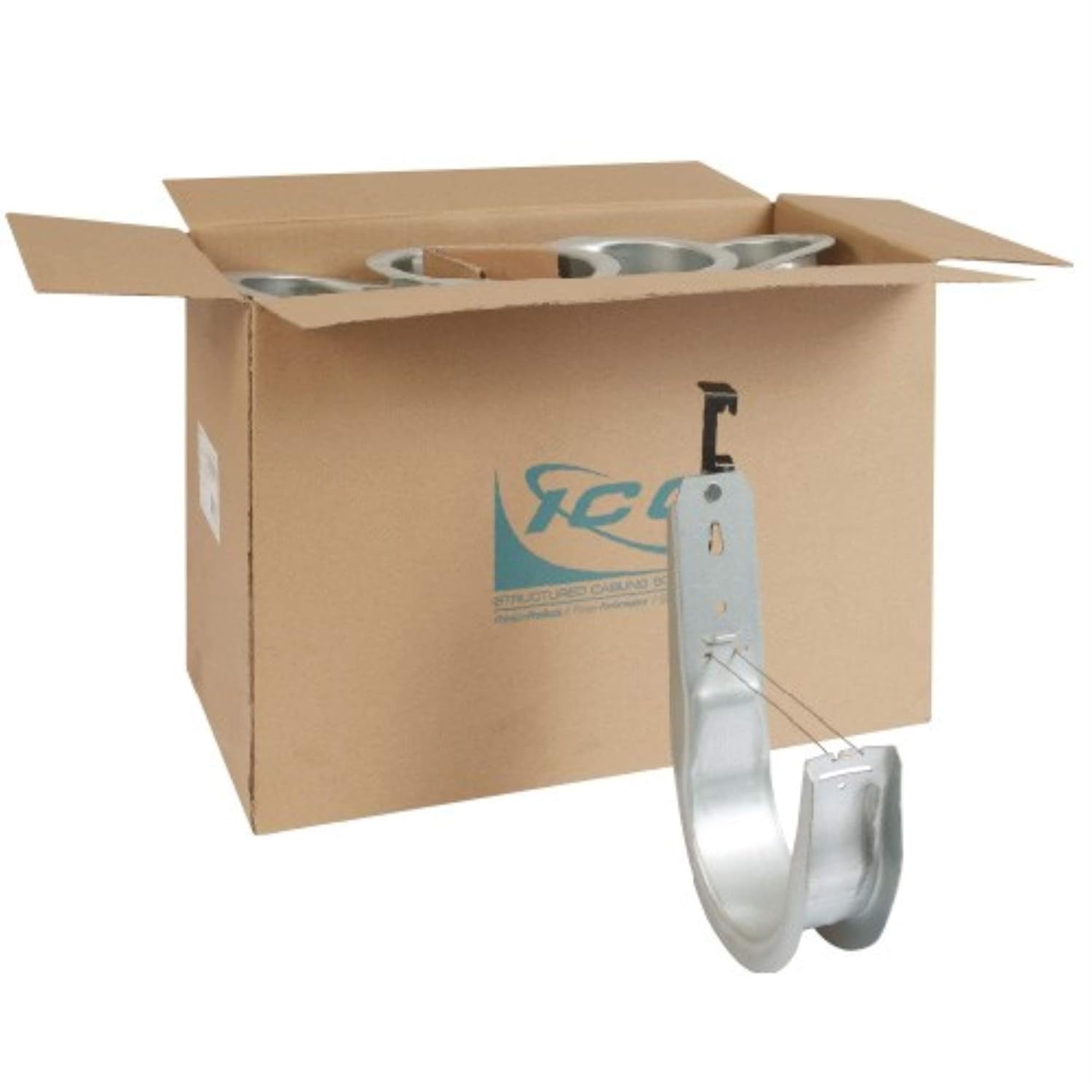 3/4 Metal JHook with Bat Wing Clip 25 pack Brackets Electrical