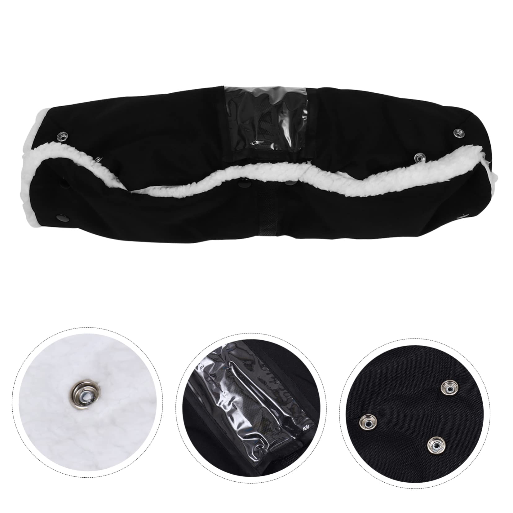 Yardwe 2 Piezas Guantes para Cochecito de Oxford Impermeables Cálidos y Cortaviento Manoplas Gruesas Antiescarcha para Invierno Fácil Instalación Manillar