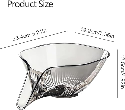 Miniatura 6 de Cesta de drenaje multifuncional, contenedor de colador con cuenco de limpieza de frutas y verduras, recogedor de alimentos y escurridor para