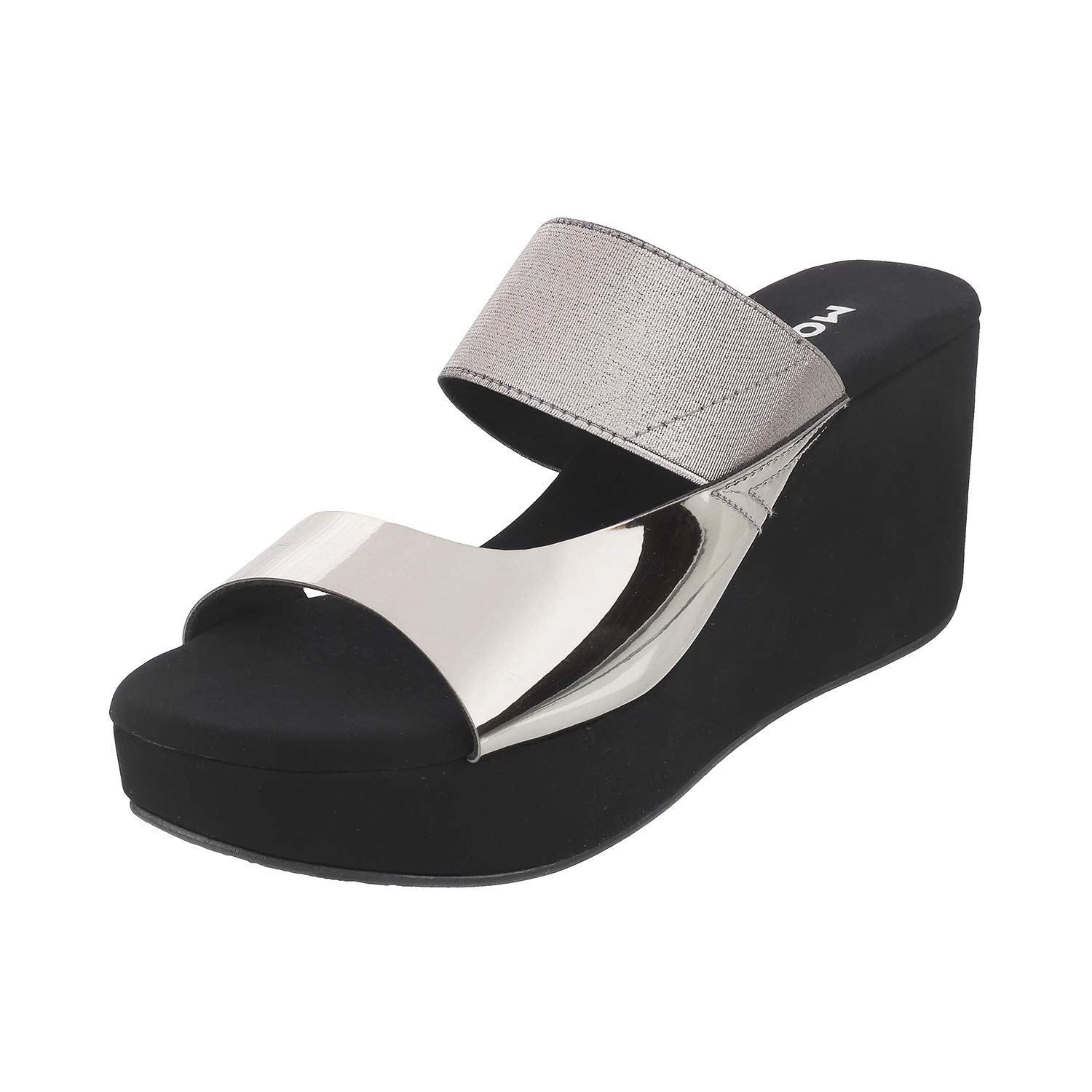 Mochi Womens Synthetic Gun Metal Slip Ons (Size (6 UK (39 EU)) (B07MZB6DJ6) Amazon Price History, Amazon Price Tracker