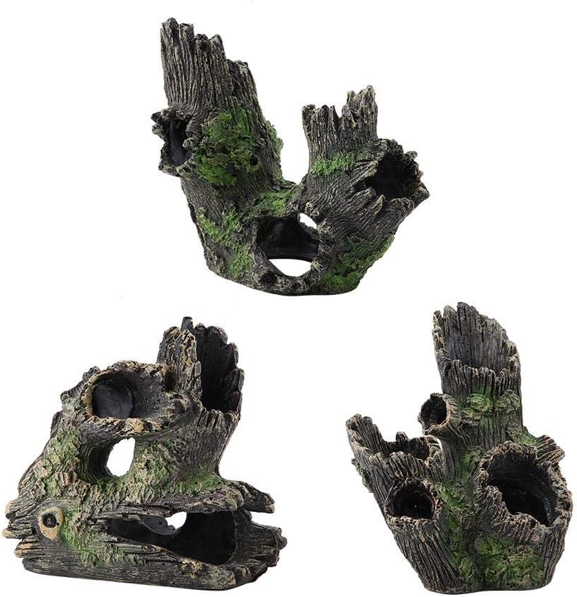 Aquarium Driftwood Decorations Sinking Aquarium Resin Hollow Tree Trunk