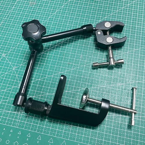 LeTkingok Desktop Universal Welding Fixture, PCB Repair Soldering Iron Hot Air Gun Angle Adjustable Holder