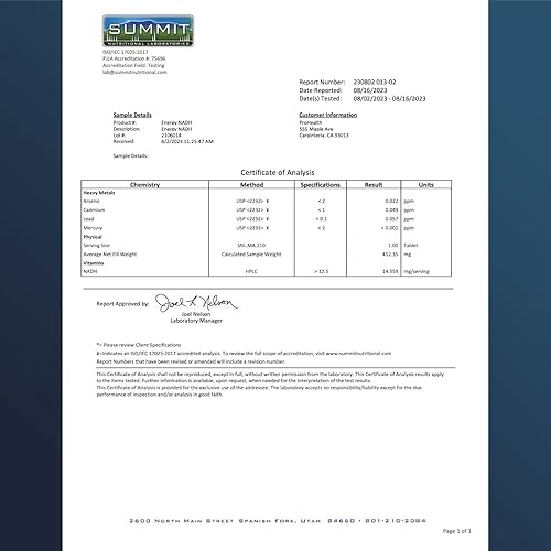 Miniatura 3 de ProHealth Energy NADH - NAD Booster (paquete de 2) (12.5 mg, 30 tabletas cada uno) aumenta la energía, la claridad mental, el estado de alerta y la