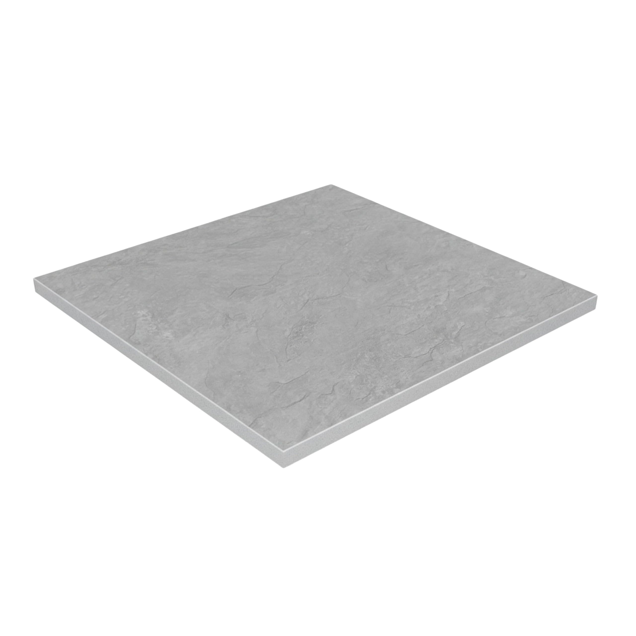 Oviala Plateau de Table carré stratifié 70 x 70 cm béton ciré