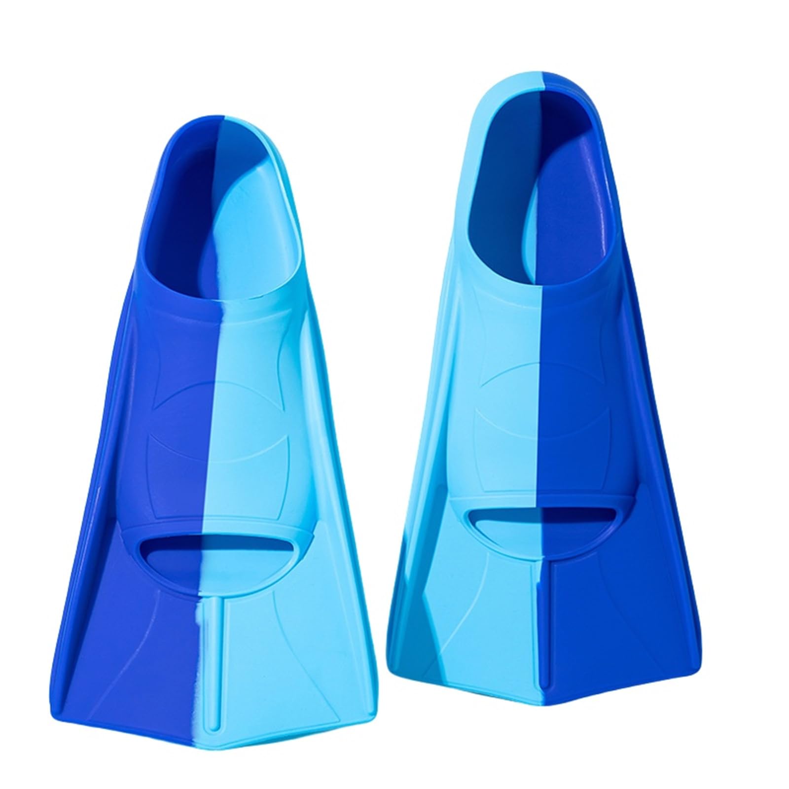 Training Fins, Silicone Swim Diving Fins for Stronger Kick & Greater Propulsion | Adjustable Lightweight Fins | Sizes 30-47 EU | Unisex Adults & Kids Men Women (Blue,XS(33-35 EU))