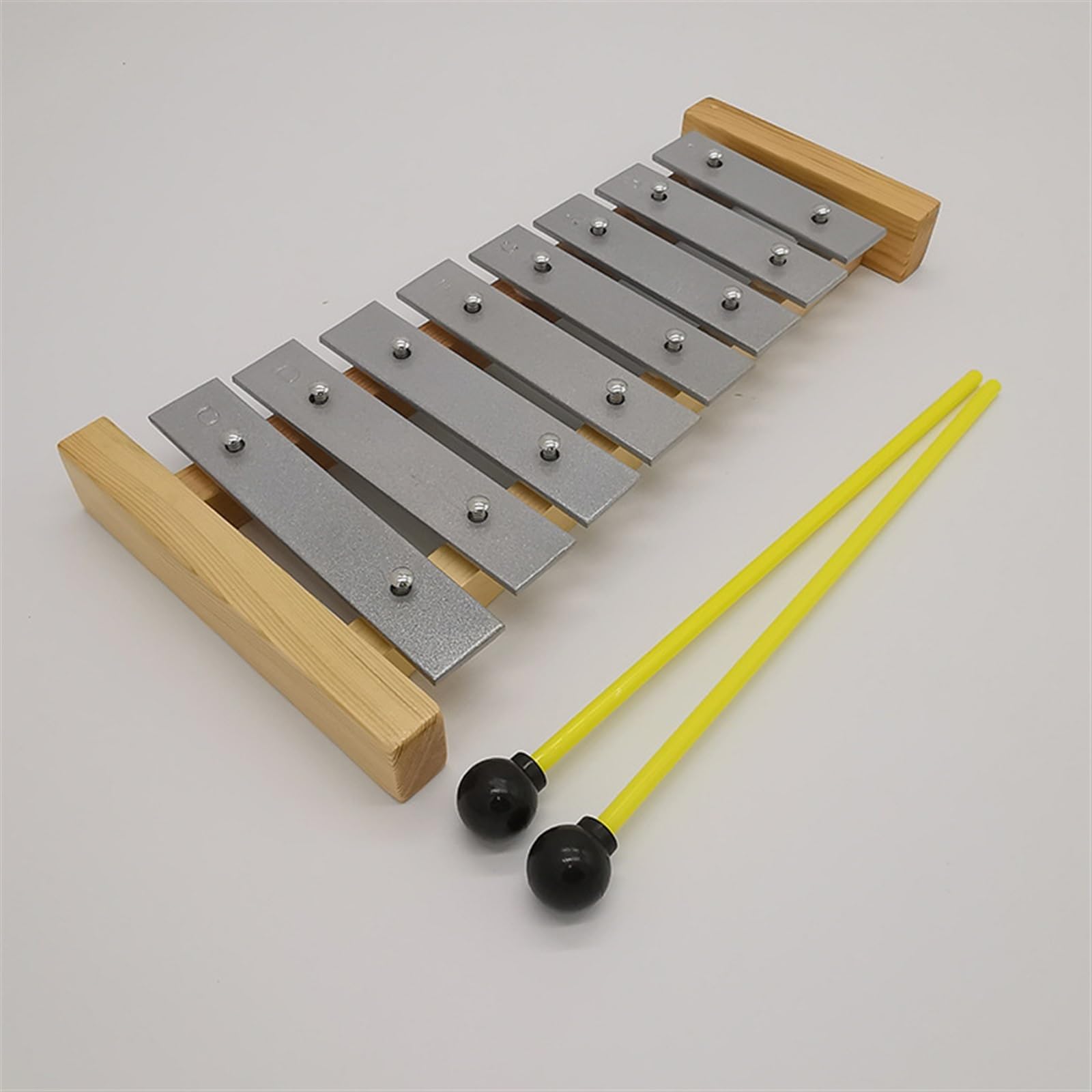 Instrument de Percussion Glockenspiel à plaque en aluminium Durable de 8 notes avec une qualité sonore nette Kit De Glockenspiel