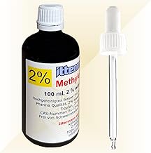 Ittermann Methylenblau, 2%, 100 ml-Fertiglösung aus hochgereinigtem Wasser (Ph.Eur.) und 2% Methylenblau (reinst USP Pharmaqualität) - Braunglasflasche - zusätzlich Glas-Pipette - Made in Germany