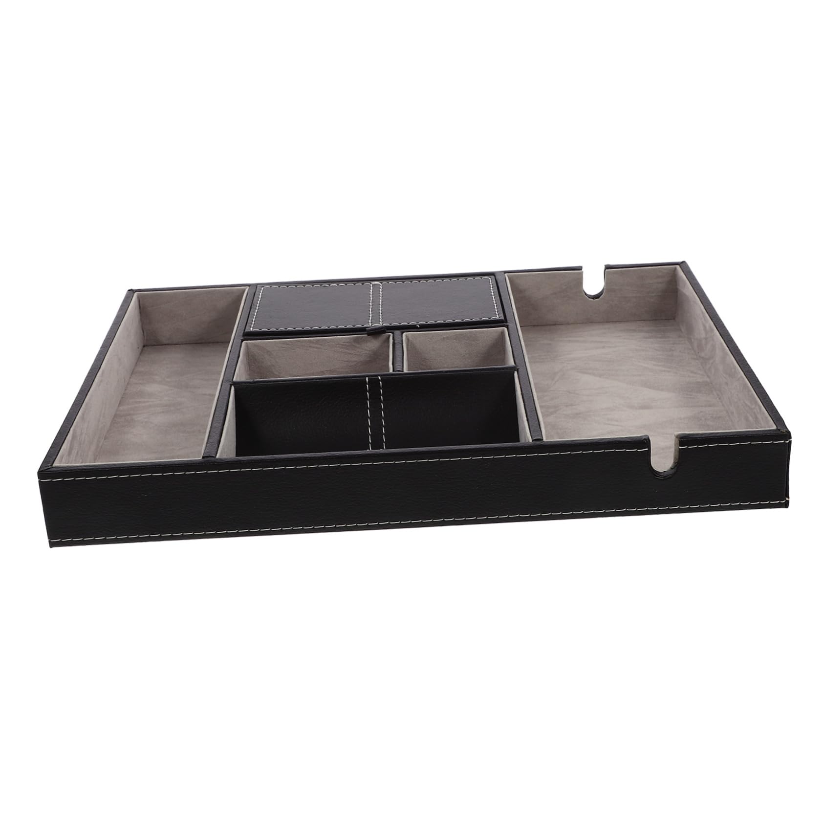 Alipis Boîte de Rangement pour Montres Multifonction en Pu Noir