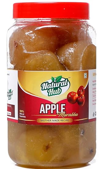 Natural Hub Mothermade Organic Apple Murabba, Gooseberry,1 Kg (Apple Murabba)