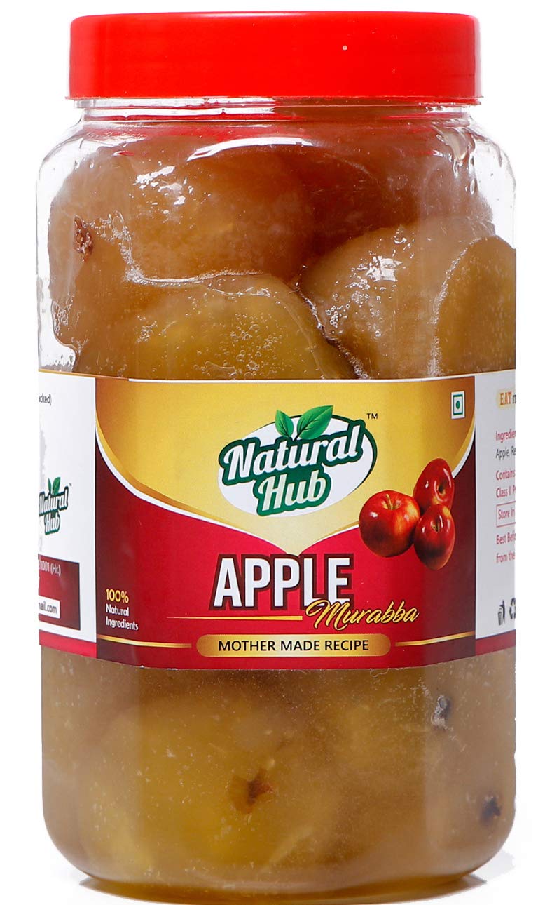 Natural Hub Mothermade Organic Apple Murabba, Gooseberry,1 Kg (Apple Murabba)