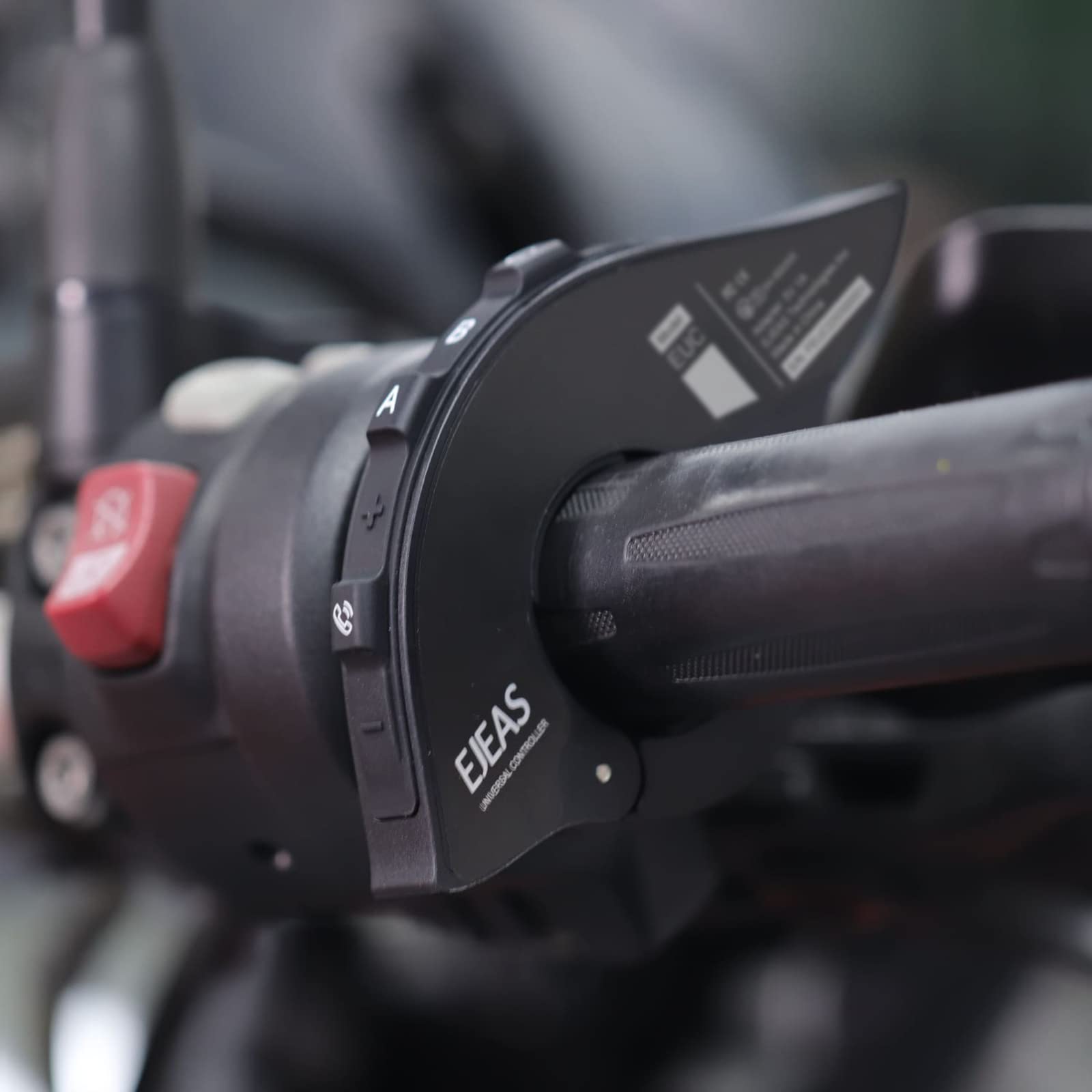 EJEAS La poignée de télécommande EUC est utilisée pour contrôler l'interphone Bluetooth Q2/Q7/V4 Plus/Q4 pour casque de moto