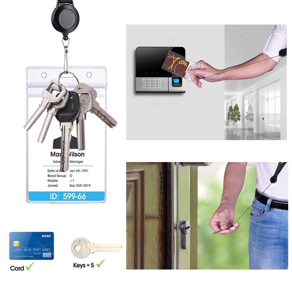 4 Cordini Da Crociera Con Porta Carte, Porta Badge Impermeabile - Foto 3