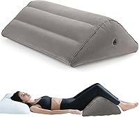 Vista 1 de Inflatable Knee Wedge Pillow for Back Sleeping - Ultimate Under Knee Pillow for Sleeping on Back, Comfortable Inflatable Leg Wedge Pillow, Blow up