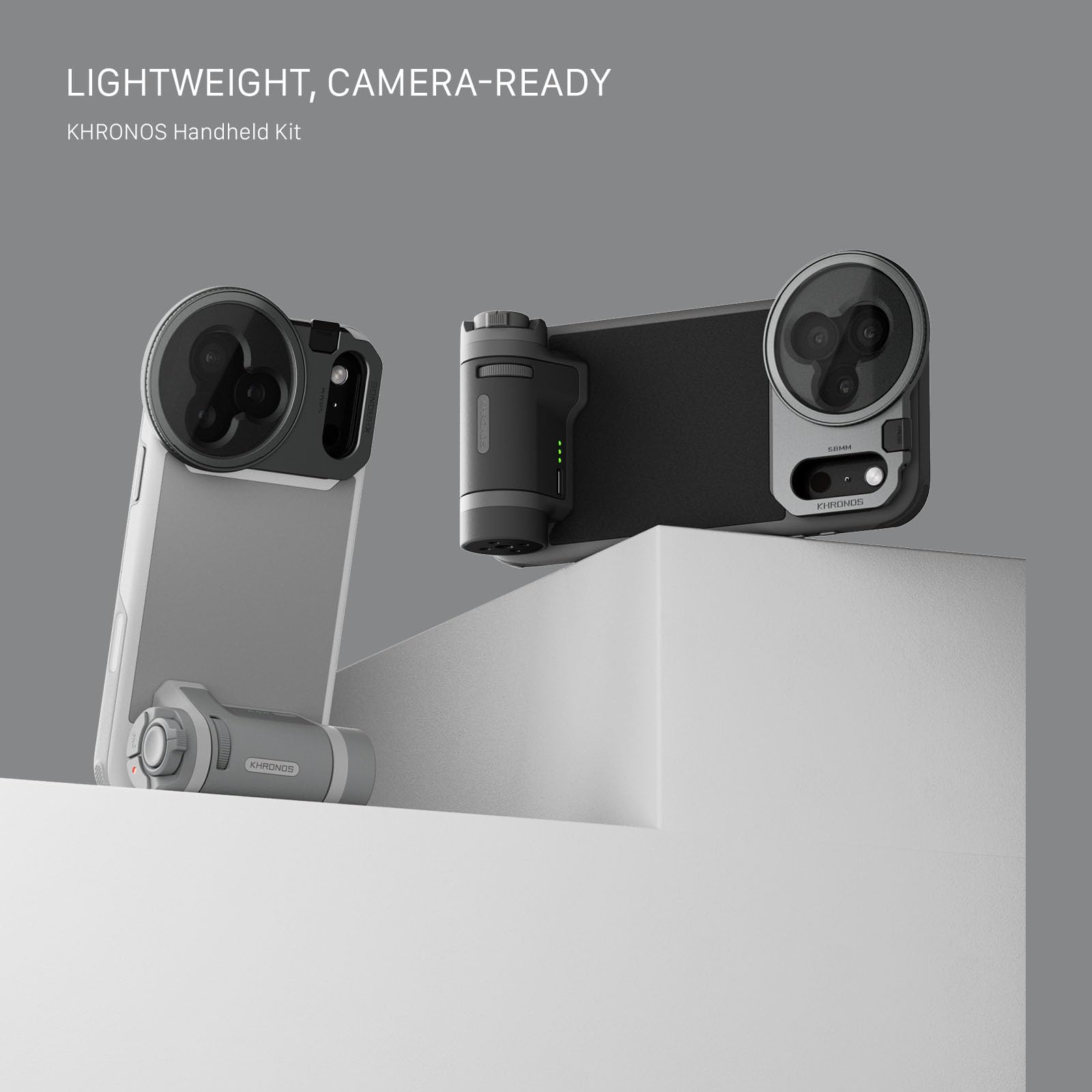 TILTA Khronos TKL-IP17-PMB-B - Custodia per iPhone 17 Pro Max con maniglia di controllo Lite, filtro ND e piastra posteriore magnetica, colore nero